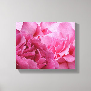 Schöne rosa Rosen Blumen modern stilvoll Leinwanddruck