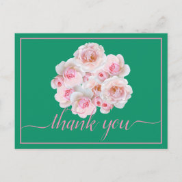 Schöne rosa Rosen Farbe Hintergrund Chic Vielen Da Postkarte