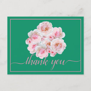 Schöne rosa Rosen Farbe Hintergrund Chic Vielen Da Postkarte
