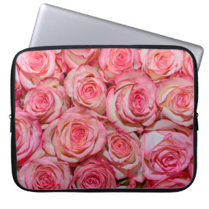 Schöne rosa Rosen Laptopschutzhülle