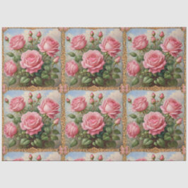 Schöne rosa Rosen Moderne Sammlung Seidenpapier