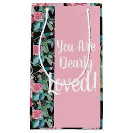 Schöne rosa Rosen Sie sind Lieblings Geschenktasch Kleine Geschenktüte