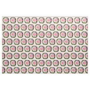 Schöne rosa Rosen Stoff