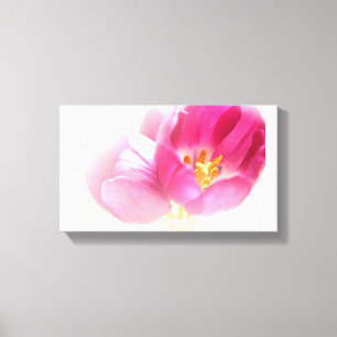 SCHÖNE ROSA TULPEN LEINWANDDRUCK