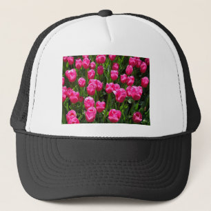 SCHÖNE ROSA TULPEN TRUCKERKAPPE