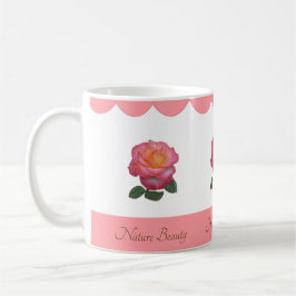 Schöne Rose Blume Kaffeetasse