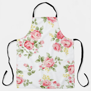 Schöne Rose Blume Muster, kleiner Blumenstrauß Schürze