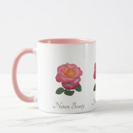 Schöne Rose Blume Tasse