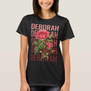 Schöne Rose - Deborah Name T-Shirt