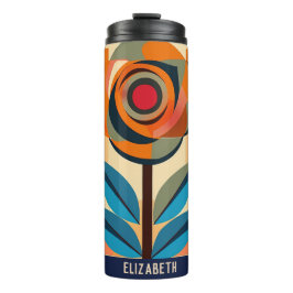 Schöne Rose drucken Floral Tumbler Thermosbecher