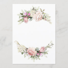 Schöne Rose Hochzeitsvorlage Einladung
