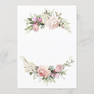 Schöne Rose Hochzeitsvorlage Einladung