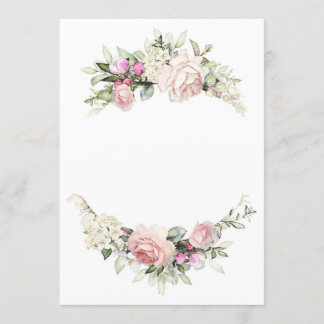 Schöne Rose Hochzeitsvorlage Einladung