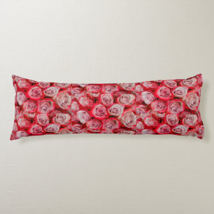 Schöne Rose in rosa und roter Blume Seitenschläferkissen