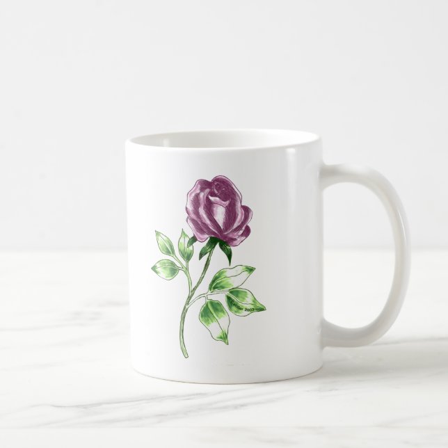 Schöne Rose Kaffeetasse (Rechts)