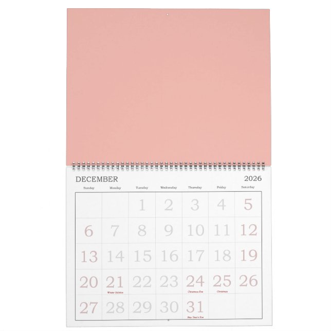 Schöne Rose Kalender (Dez 2026)
