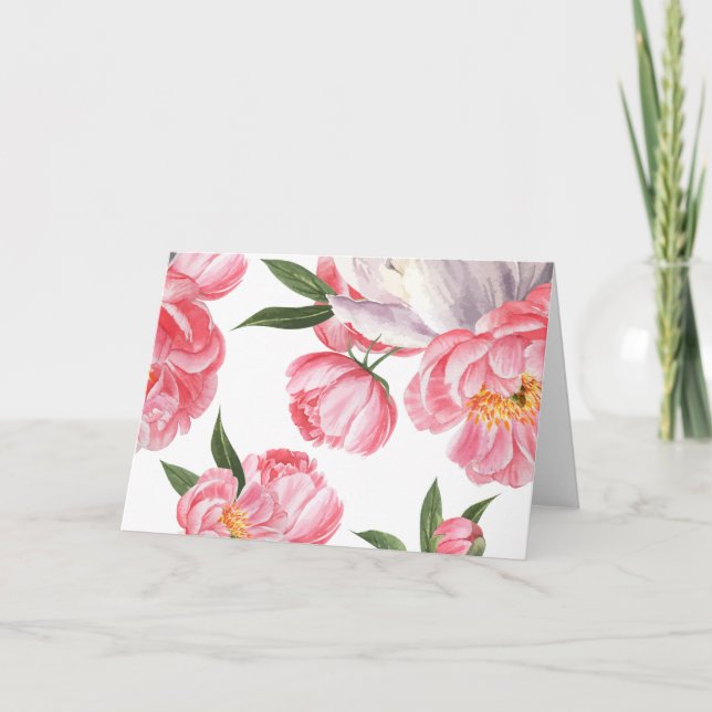 Schöne Rose Karte (Vorderseite)