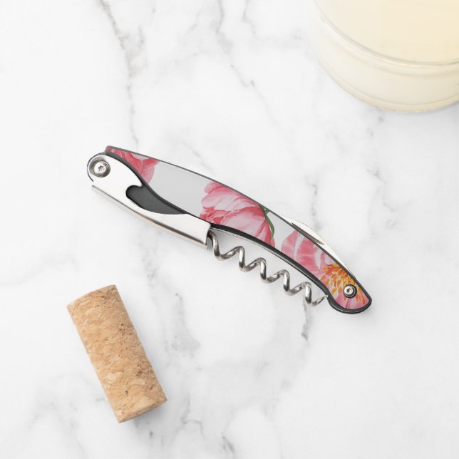 Schöne Rose Kellnermesser (Vorderseite)