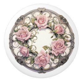 Schöne Rose Keramikknauf