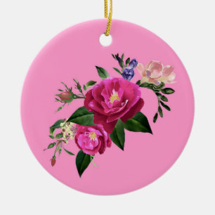 Schöne Rose Kirche Santa Maria delle Grazie Keramik Ornament