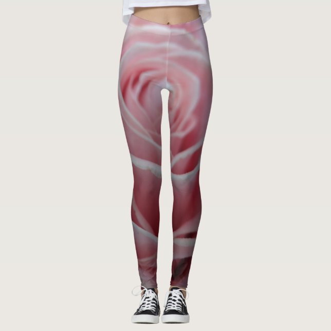 Schöne Rose Leggings (Vorderseite)
