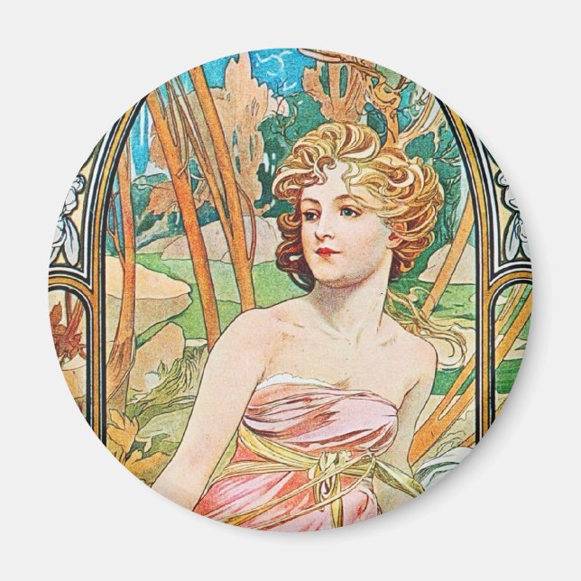 Schöne Rose Magnet (Vorne)