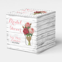 Schöne Rose Mason Jar Brautparty Geschenkschachtel