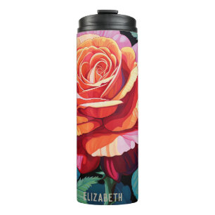 Schöne Rose Moderne Tag Custom Tumbler Thermosbecher