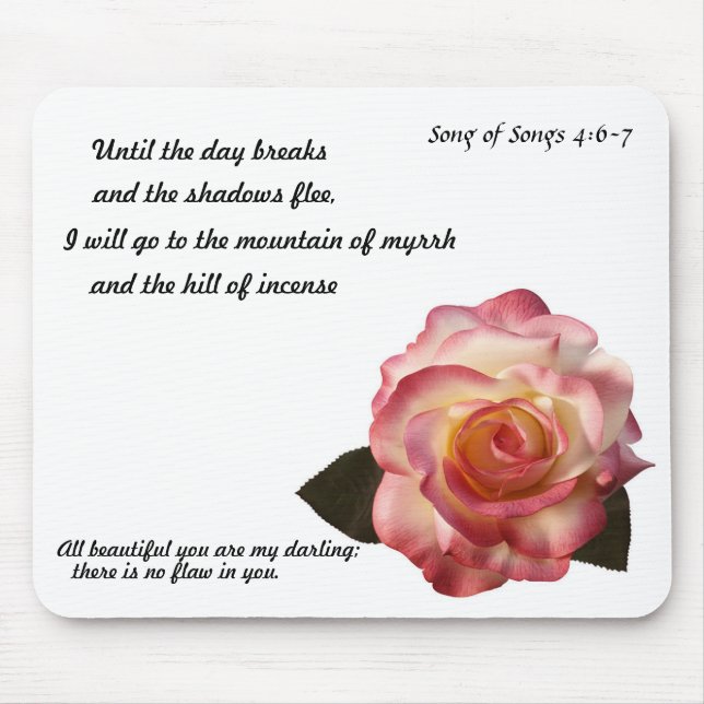 Schöne Rose Mousepad. Mousepad (Vorne)