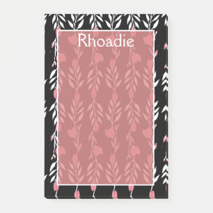 Schöne Rose Post-it Klebezettel