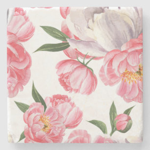 Schöne Rose Steinuntersetzer