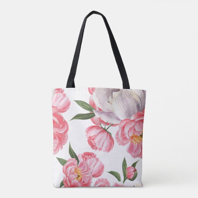 Schöne Rose Tasche (Rückseite)