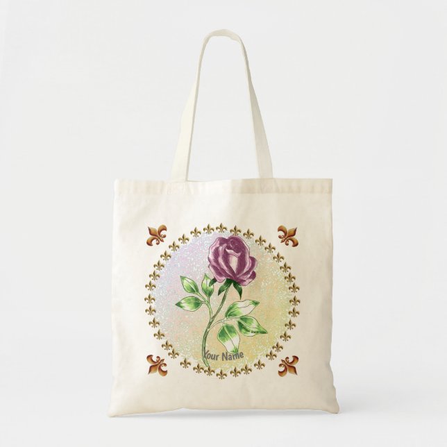 Schöne Rose Tote Bag Tragetasche (Vorne)