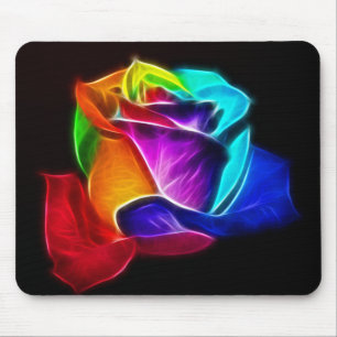 Schöne Rose von Farben 5 Mousepad