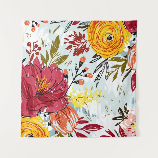 Schöne Rose Wandteppich (Vorderseite)