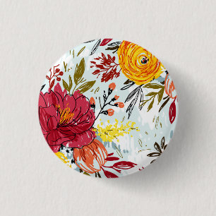 Schöne Rosen Button