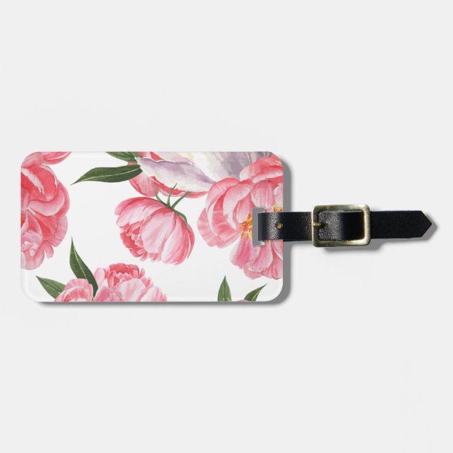 Schöne Rosen Gepäckanhänger (Vorderseite horizontal)