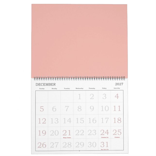 Schöne Rosen Kalender (Dez 2027)