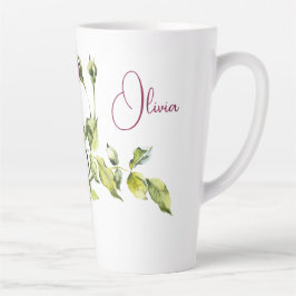 Schöne Rosen und Vase Milchtasse