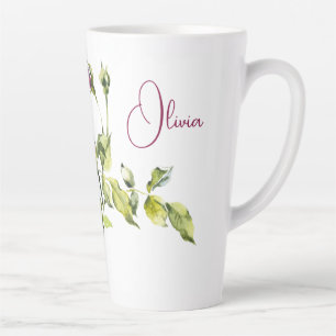 Schöne Rosen und Vase Milchtasse