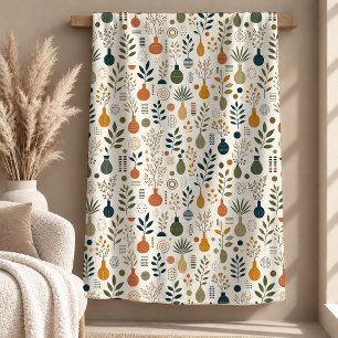 Schöne rostrote Kupferregenbogen-Blumen-Decke Fleecedecke