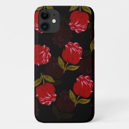 Schöne rote, lichtdurchlässige Rose Stickereimuste Case-Mate iPhone Hülle