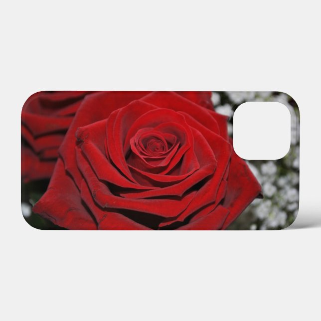 Schöne Rote Rose Case-Mate iPhone Hülle (Rückseite (Horizontal))