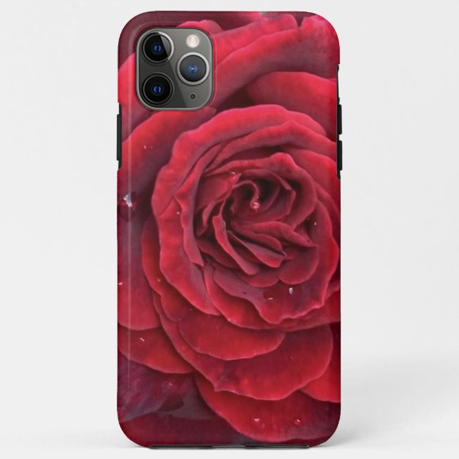 Schöne rote Rose iphone 11 Pro Max harter Fall Case-Mate iPhone Hülle (Rückseite)