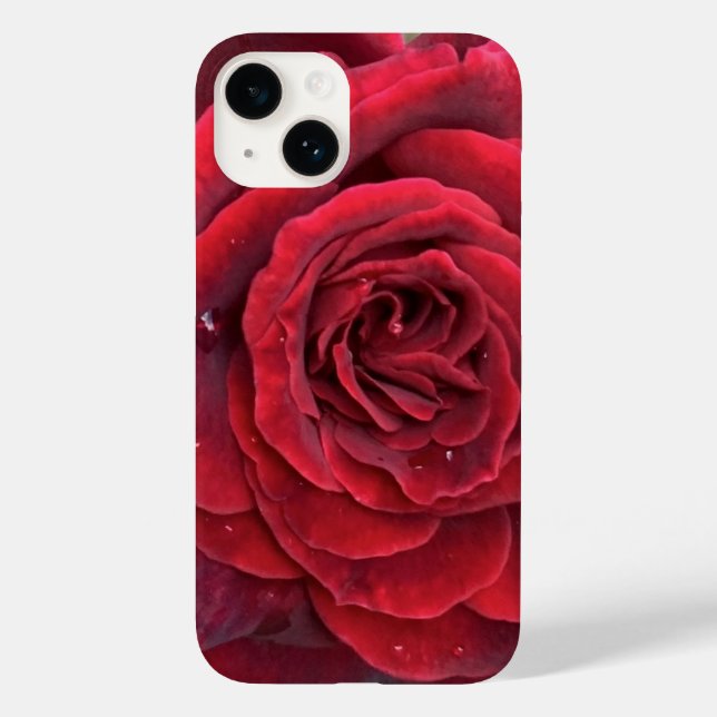 Schöne rote Rose iPhone 14 Fall Case-Mate iPhone 14 Hülle (Rückseite)