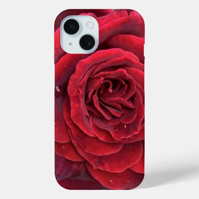 Schöne rote Rose iPhone 15 Fall Case-Mate iPhone Hülle (Rückseite)
