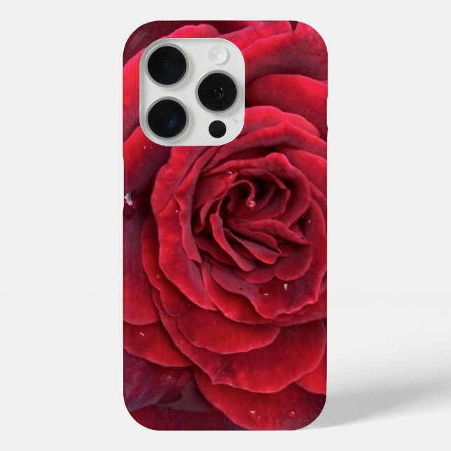 Schöne rote Rose iPhone 15 pro Case-Mate iPhone Hülle (Rückseite)