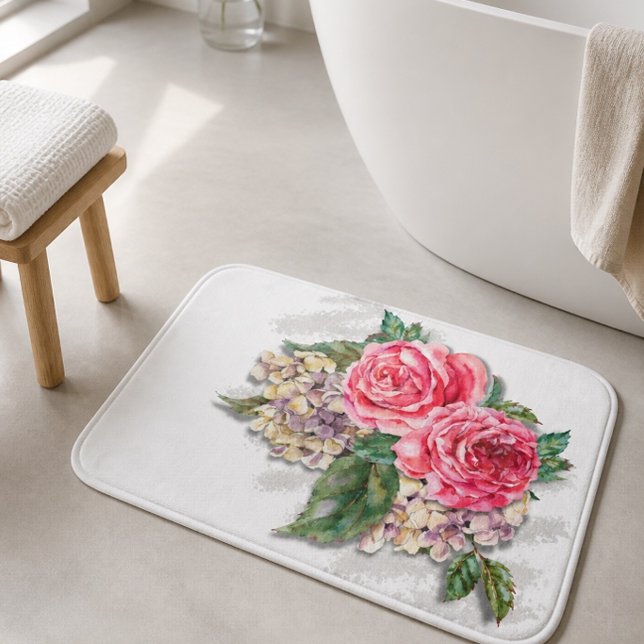 Schöne Rote Rosen Bath Mat Badematte (Von Creator hochgeladen)