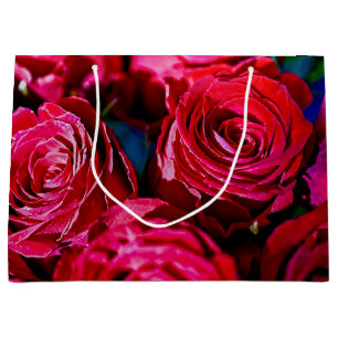 Schöne Rote Rosen Große Geschenktüte