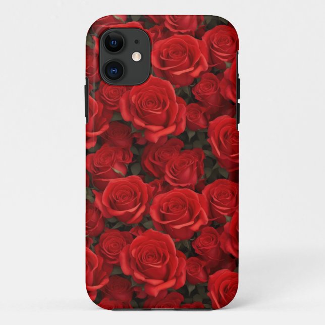 Schöne Rote Rosen Handy Case (Rückseite)